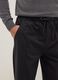 Black slim fit cotton chino trousers_3