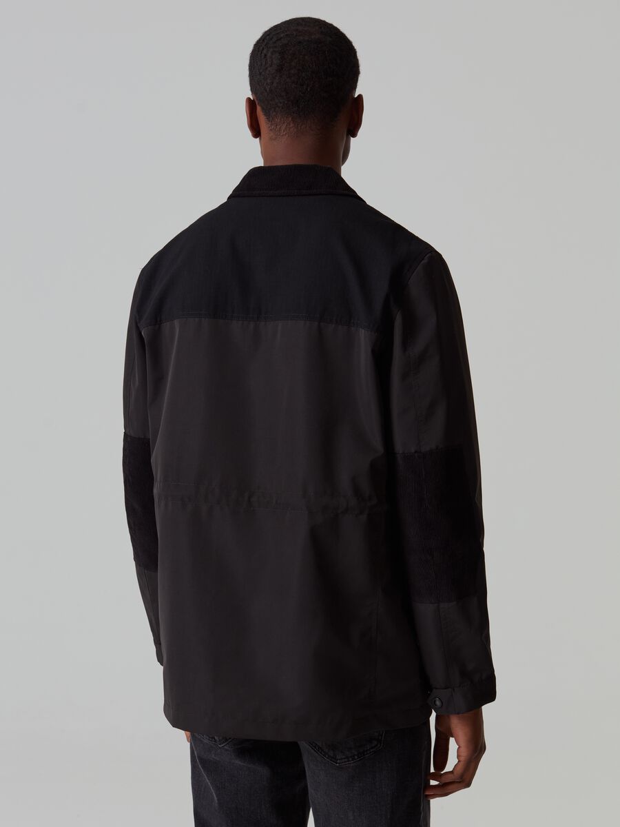 Short jacket with corduroy details_2