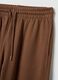 Cal&ccedil;as Jogger Castanhas de Mistura de Algod&atilde;o Corte Regular_5