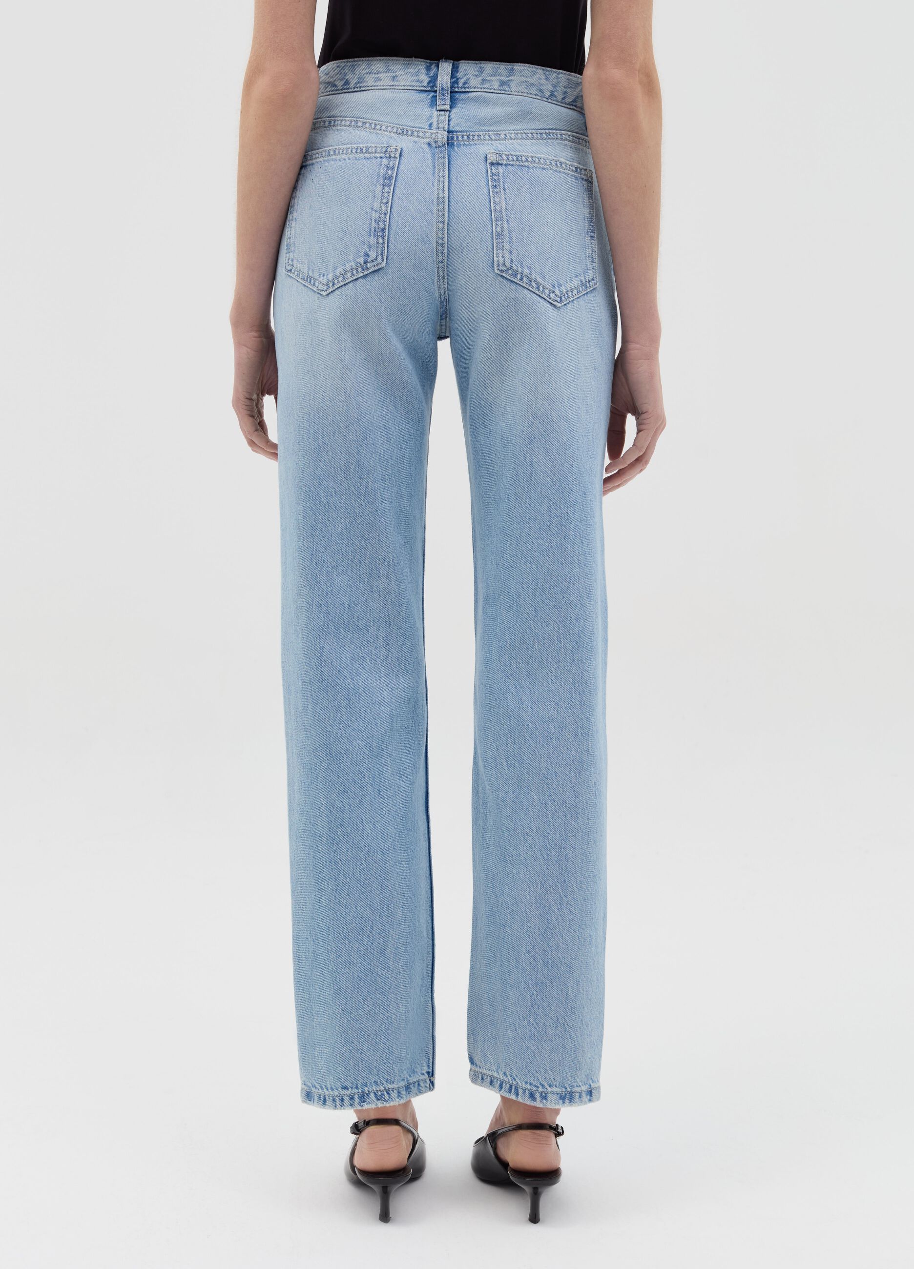 Five-pocket,straight-fit jeans