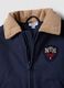 Blue zip-up jacket with contrast collar for boys_2