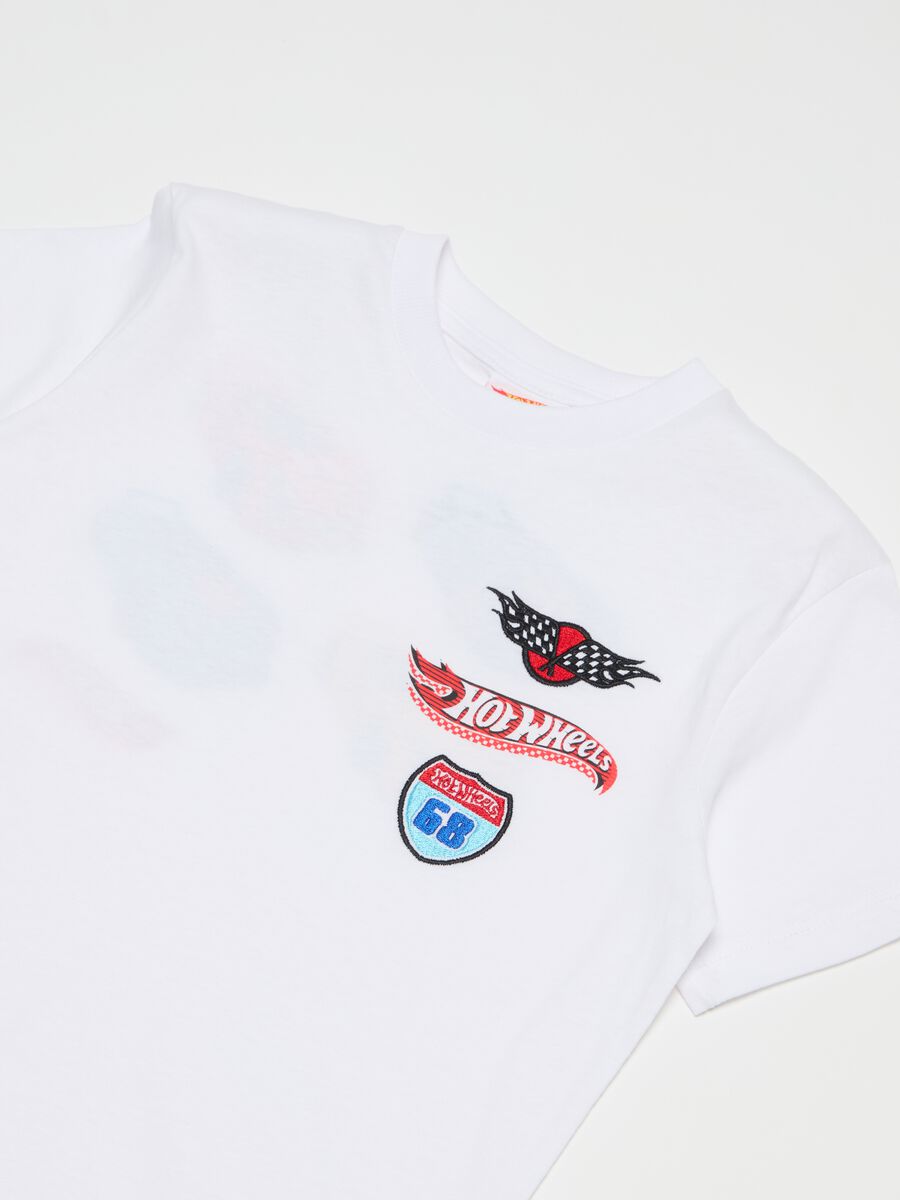 T-shirt in cotone con stampa Hot Wheels_2
