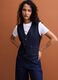 Blue pure cotton denim waistcoat with buttons, regular fit_2