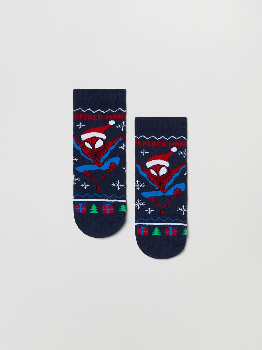 Non-slip socks with Spider-Man drawing_0