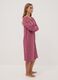 Purple organic cotton nightdress with crew neck_1