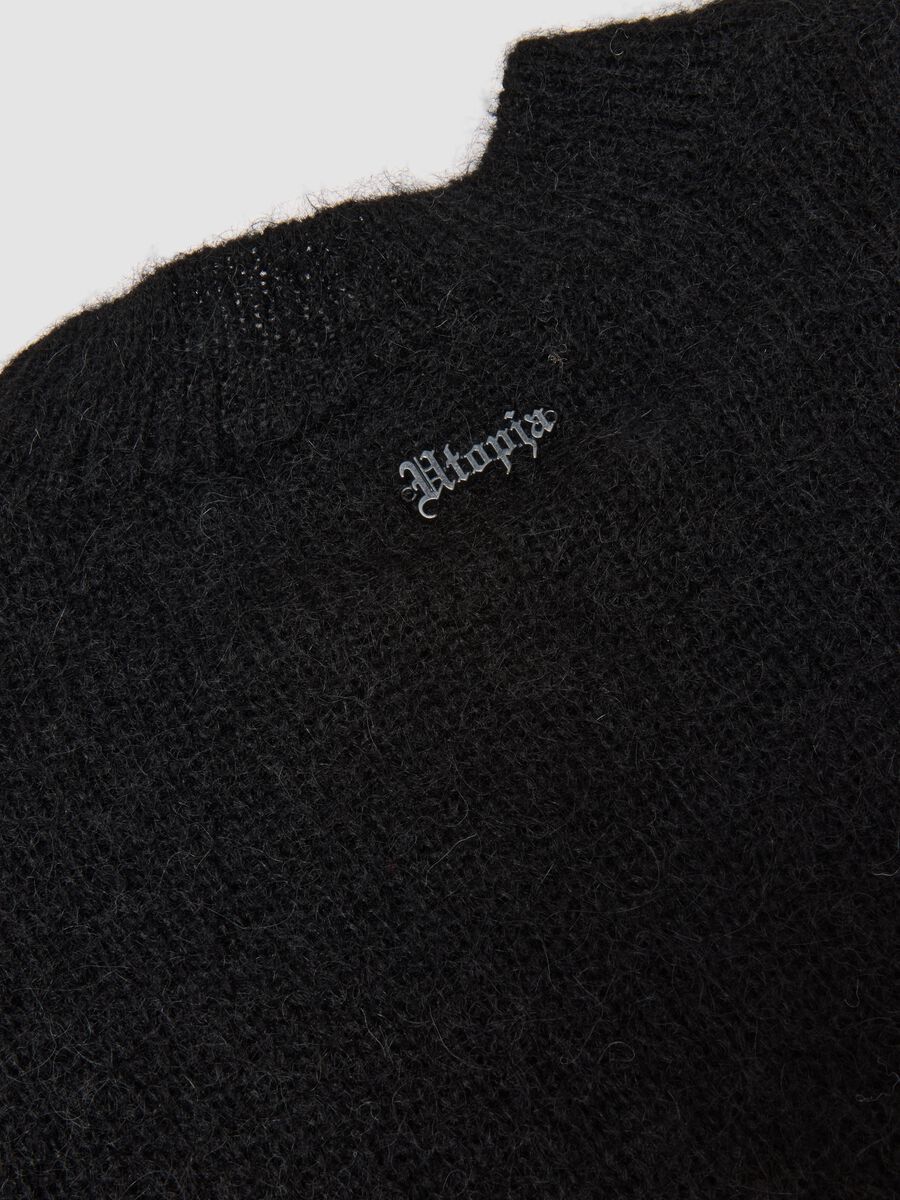 Mohair Crew Neck Black_2