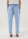 Hellblaue Regular-Fit-Hose aus Stretchbaumwolle_2