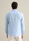 Men&rsquo;s light blue cotton and linen shirt in regular fit with pocket_3