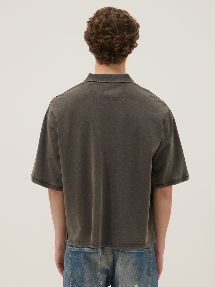 Men's Short Sleeve Green Polo Shirt Regular Fit in Pure Cotton_2