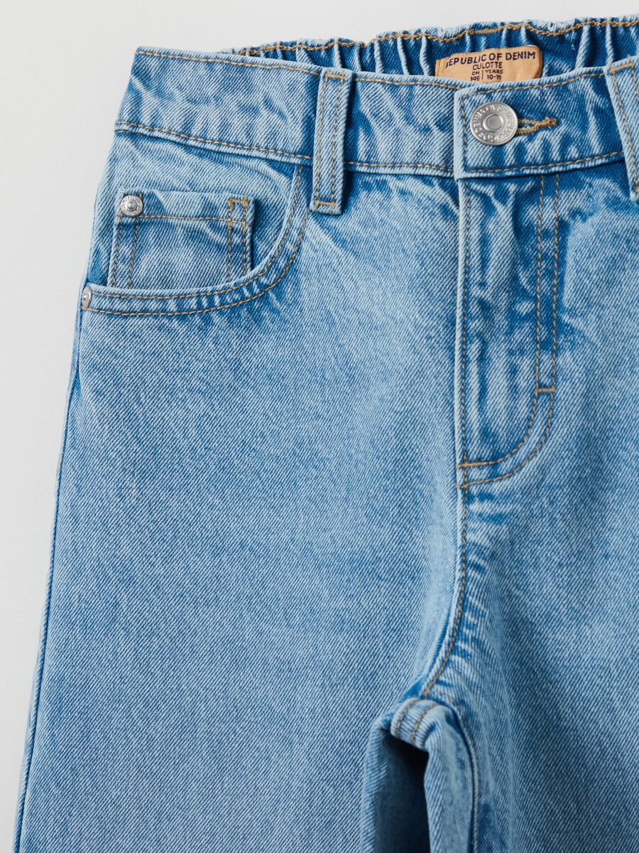 Culotte jeans with five pockets_2