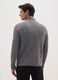 Grey Regular Fit Knitted Pullover_2