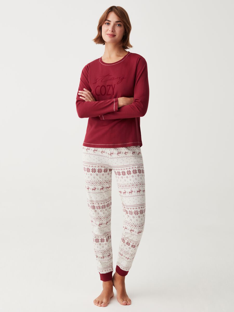 Full-length pyjamas with Norwegian design_0