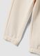 Pantaloni jogger bianchi in puro cotone per bimba_3