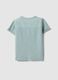 Boy's Regular Fit Light Blue Pure Cotton T-shirt with Pocket_1