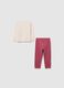 Baby girl pink cotton pyjamas - regular fit_1