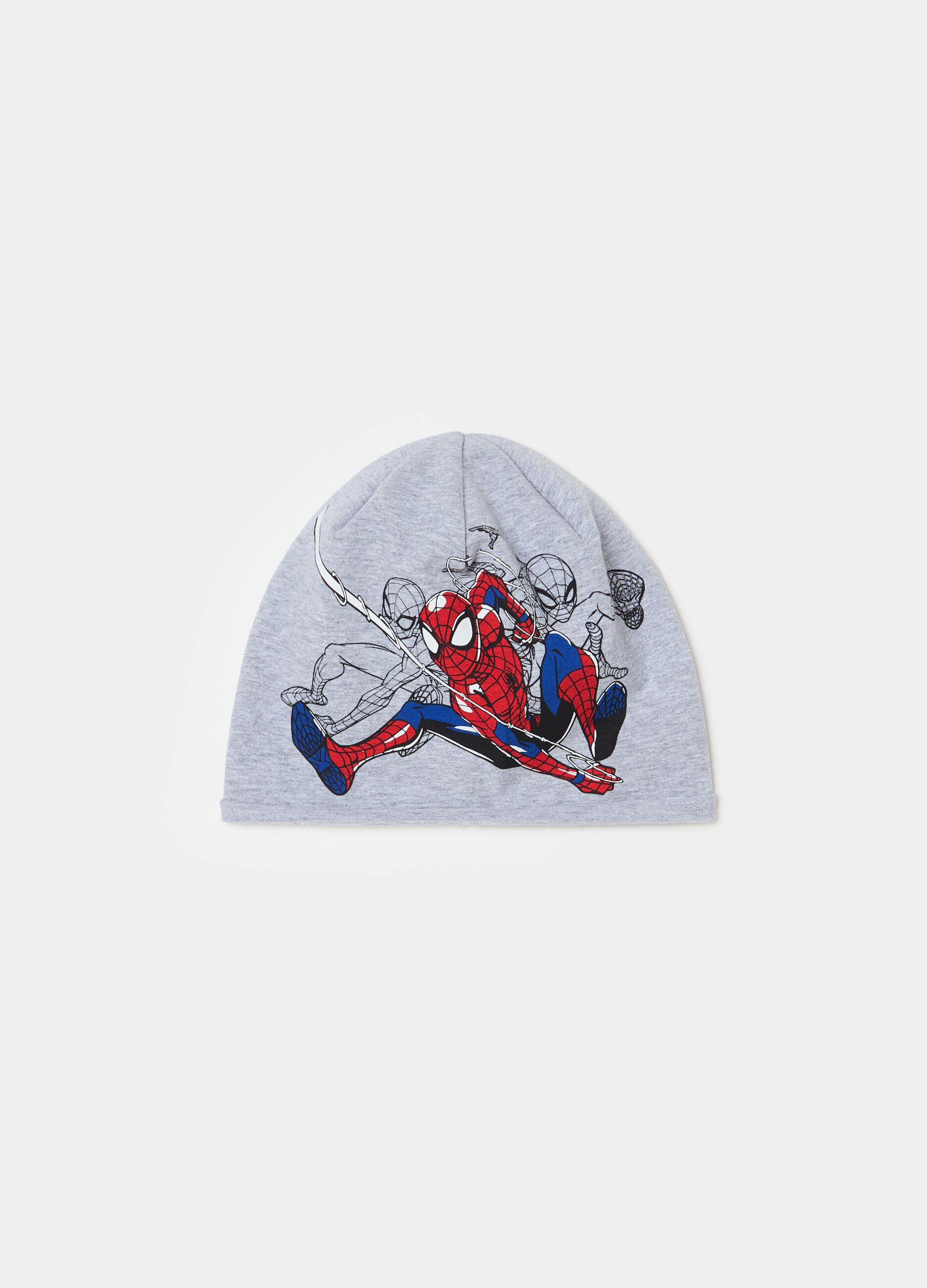 Organic cotton hat with Spider-Man print