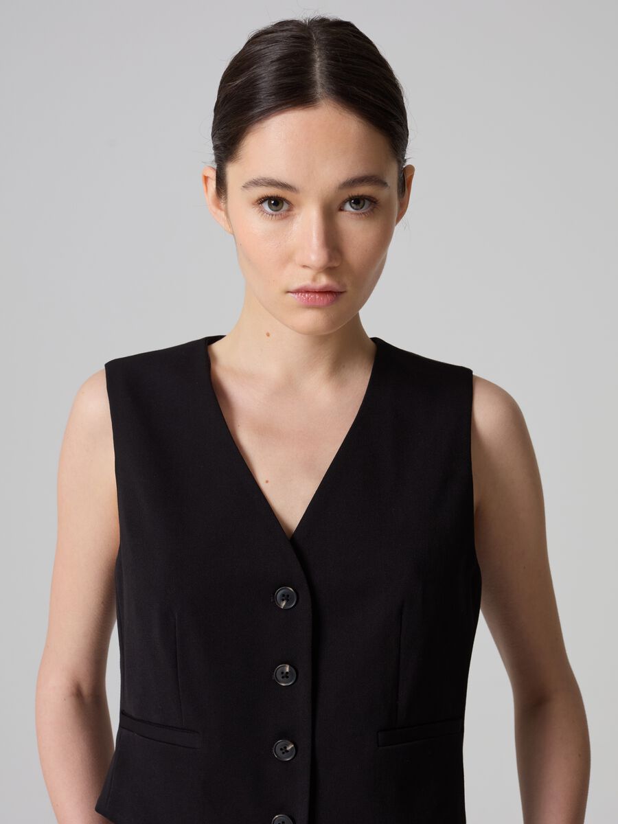 Contemporary City single-breasted gilet_1