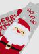 Pack de duas meias natal&iacute;cias para meninas em mistura de algod&atilde;o multicolor_2