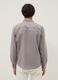 Camisa gris de mezcla de lino y algod&oacute;n con corte regular_2