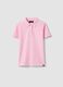 Polo en algod&oacute;n org&aacute;nico rosa corte regular_4