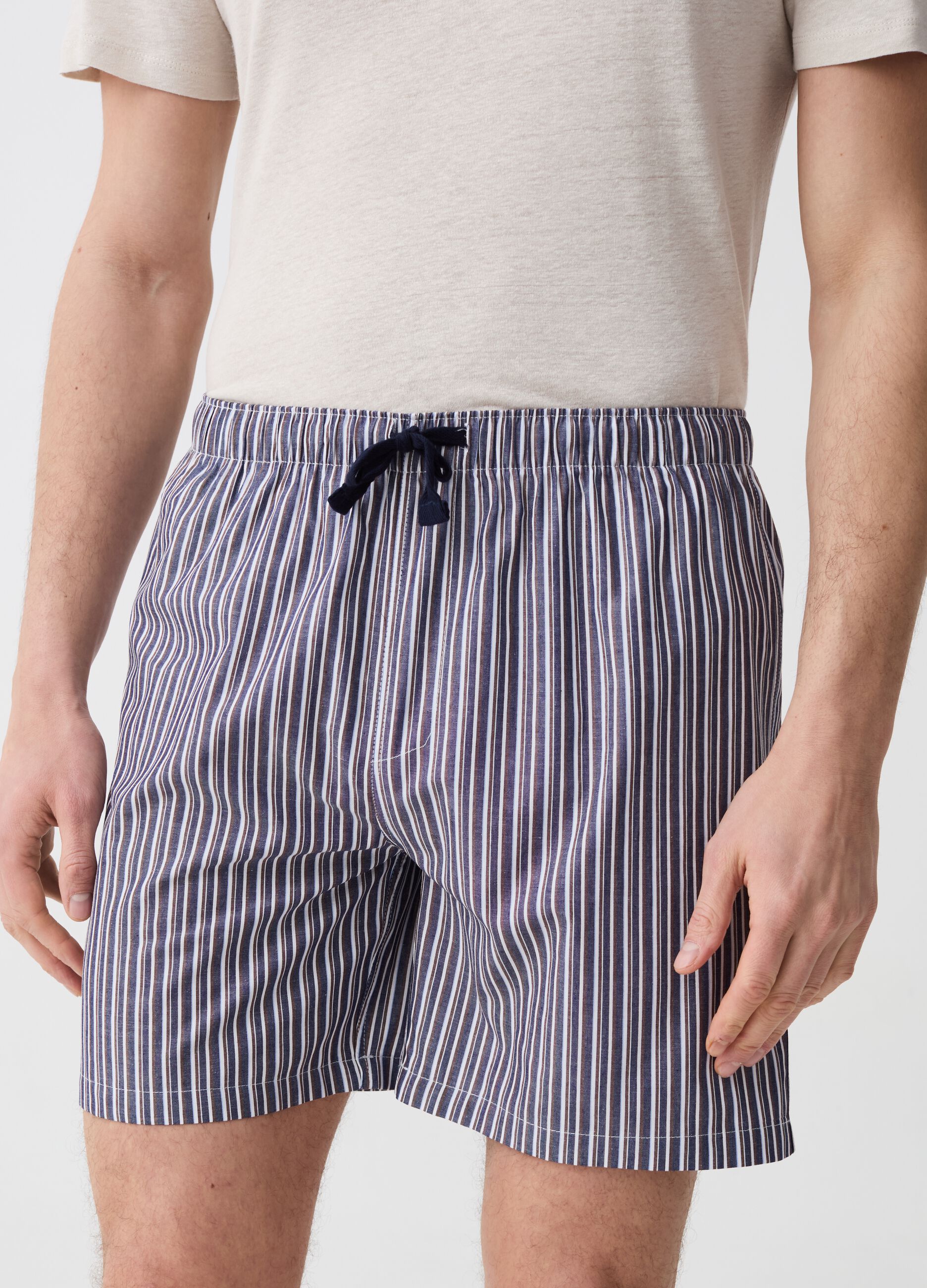 Shorts de pijama con cordón de ajuste estampado