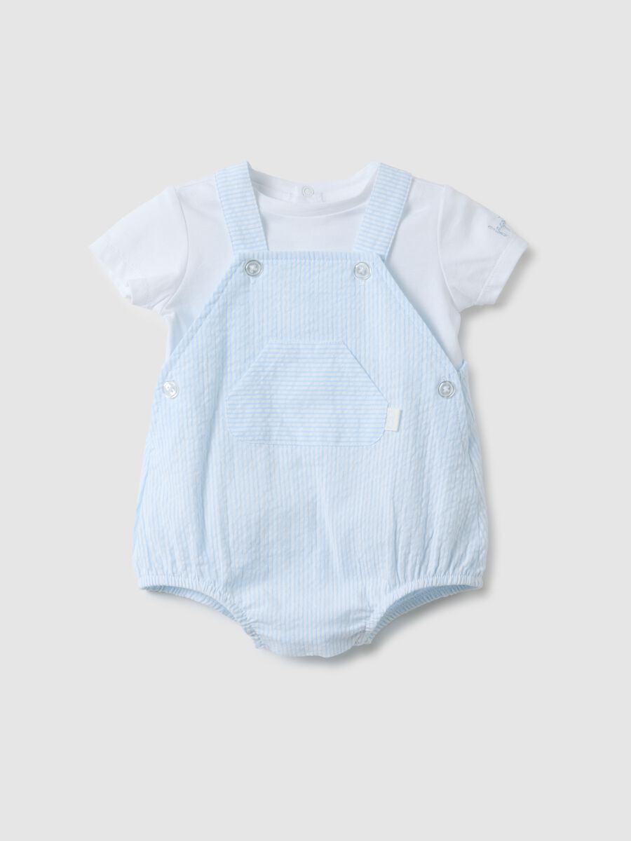 Multicoloured pure cotton newborn outfit_0