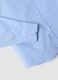 Hellblaues Oxford-Hemd aus reiner Baumwolle mit Haifischkragen, Slim Fit_2