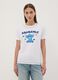 T-shirt branca em algod&atilde;o puro com estampado do Stitch, corte regular_2