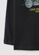 Camisola infantil de algod&atilde;o puro preto corte regular_3