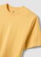 Yellow short sleeve pure cotton t-shirt regular fit_5