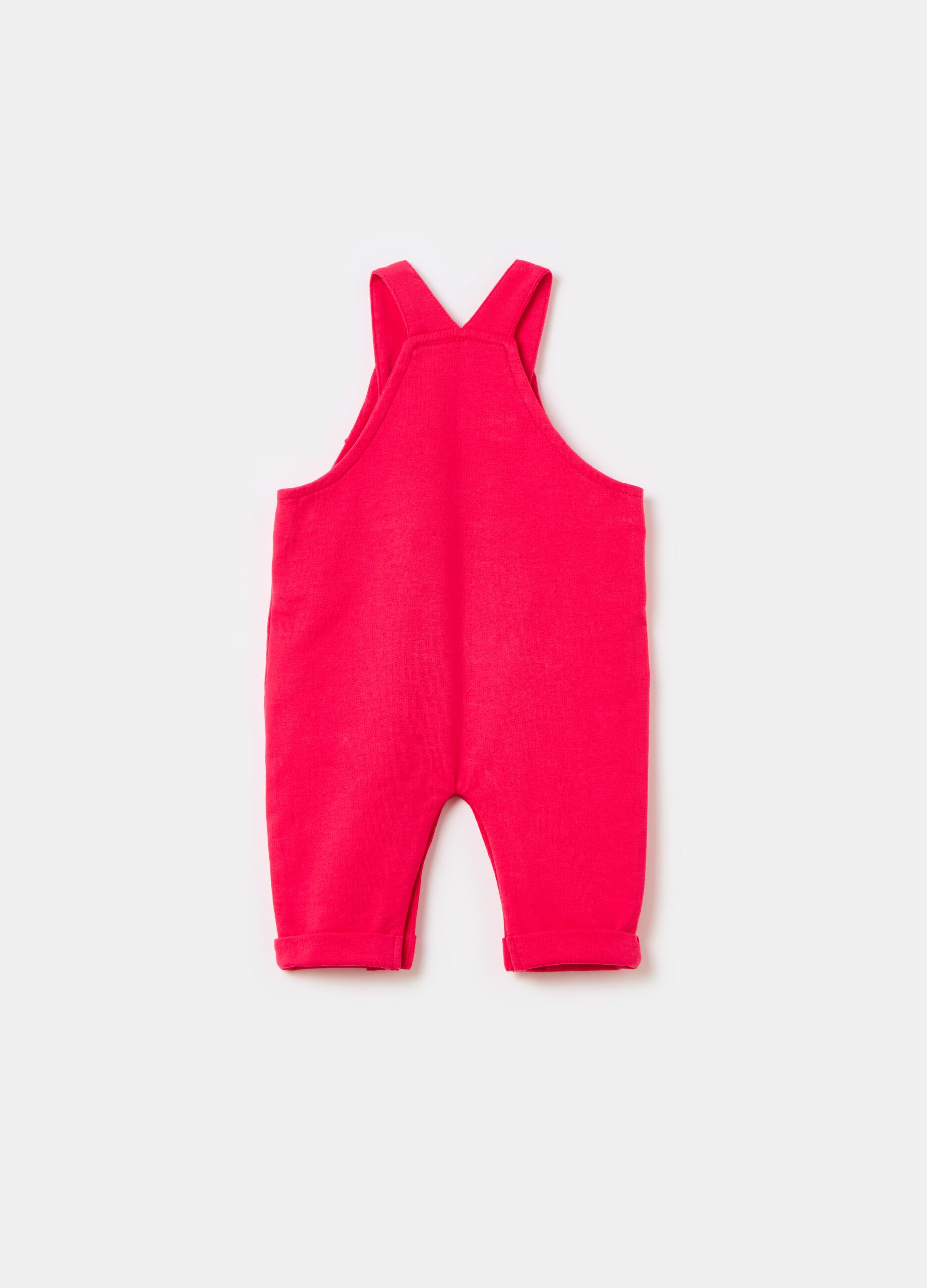 Organic cotton dungarees with frills