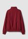 Red stretch-fabric jacket with zip_2