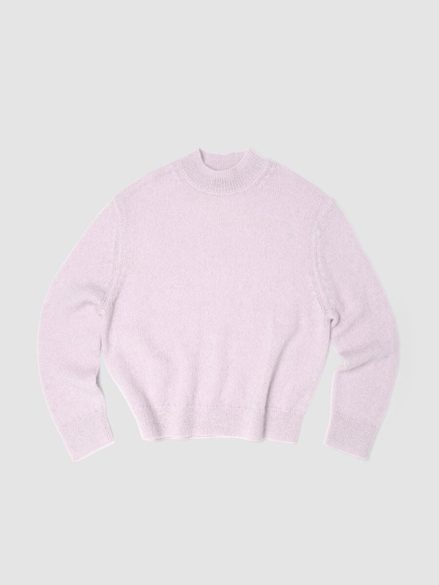 Light Pink Mohair Crew-Neck Jumper_1