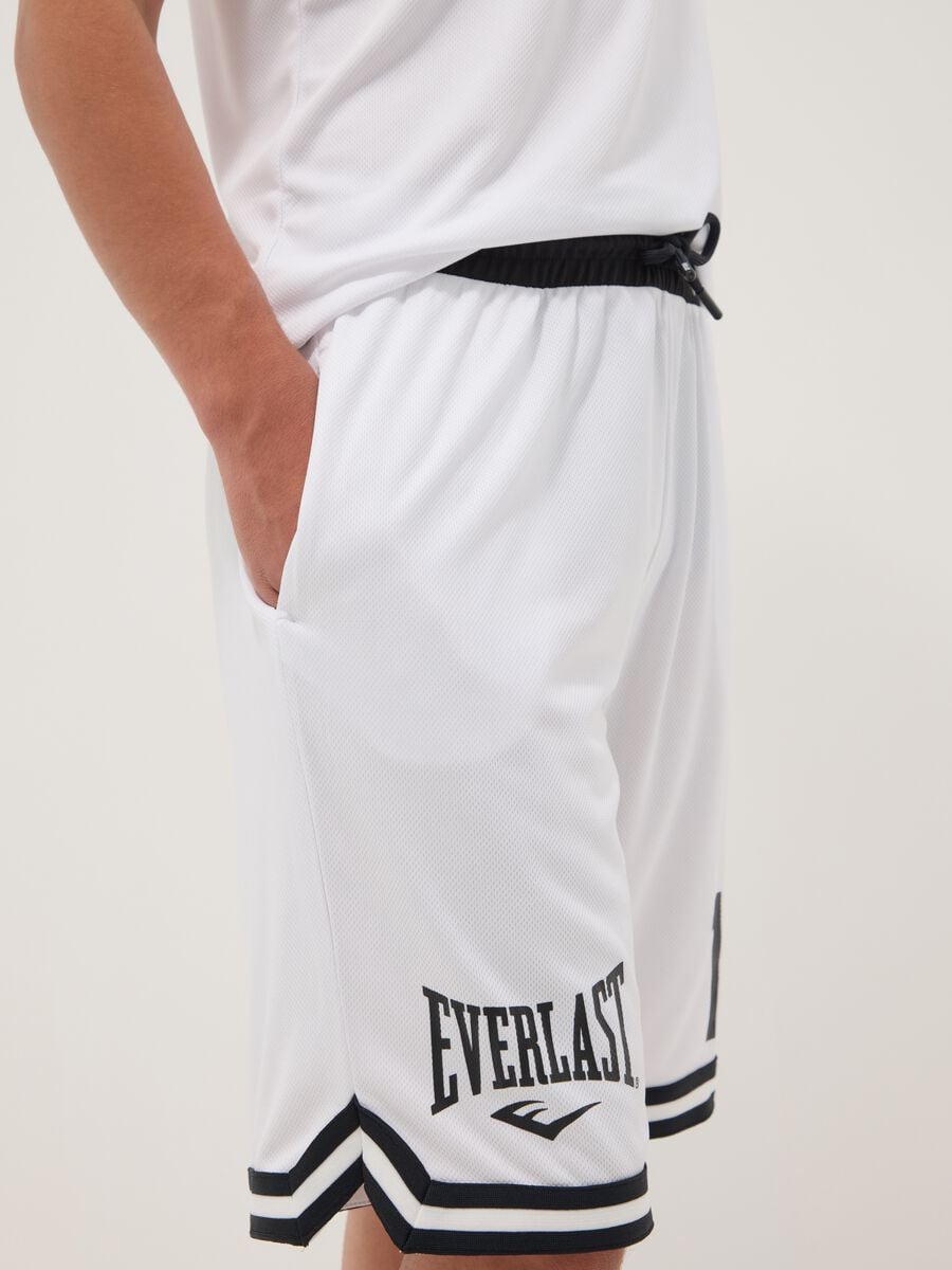 Wei&szlig;e Jungen-Shorts mit elastischem Bund, Comfort Fit_2