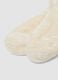 Calzini bianchi in tessuto elasticizzato effetto peluche_2