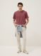 Pink short-sleeve pure cotton T-shirt_1