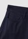Blue Flare Stretch Cotton Trousers_5