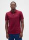 Red stretch short sleeve polo_0