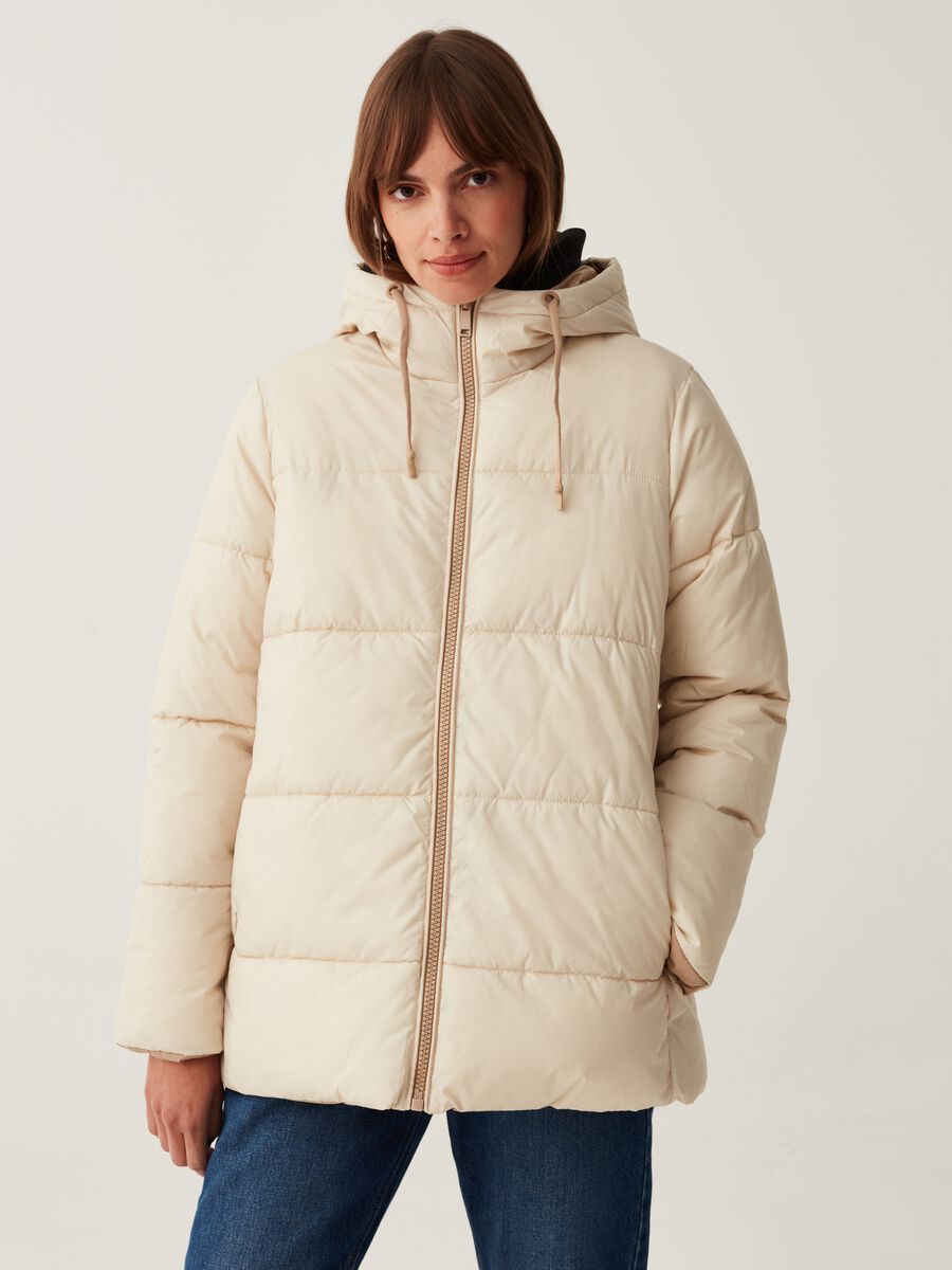 Reversible quilted jacket with hood_1
