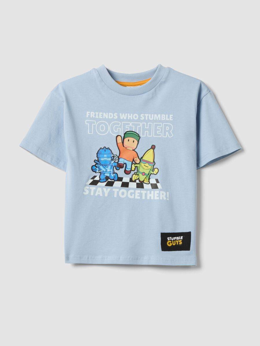 &Gamma;&alpha;&lambda;ά&zeta;&iota;&omicron; T-shirt &alpha;&pi;ό 100% &beta;&alpha;&mu;&beta;ά&kappa;&iota; &mu;&epsilon; &sigma;&tau;ά&mu;&pi;&alpha;, regular &epsilon;&phi;&alpha;&rho;&mu;&omicron;&gamma;ή_0