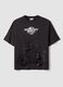 T-shirt preta em algod&atilde;o puro com estampado Mario Kart_4