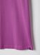 Ljubičasta pamučna majica s okruglim izrezom, regular fit_5