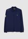Blue pure cotton polo_4