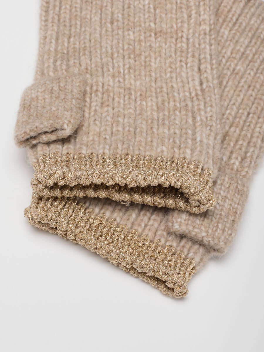 Beige Stretch Gloves_2