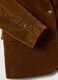 Brown stretch-cotton blazer with ribbed lining and classic lapels_1