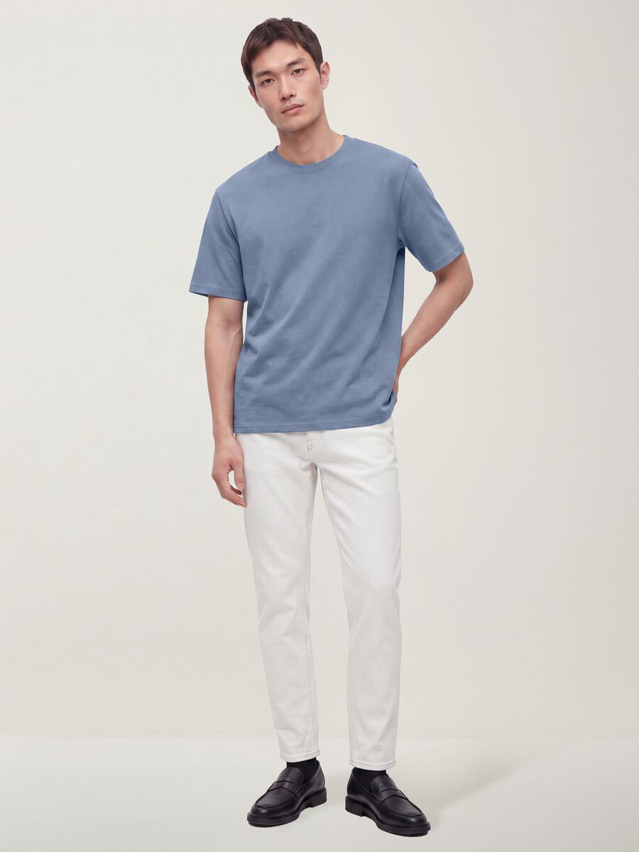 &Mu;&pi;&lambda;&epsilon; &kappa;&omicron;&nu;&tau;&omicron;&mu;ά&nu;&iota;&kappa;&omicron; T-shirt &alpha;&pi;ό 100% &beta;&alpha;&mu;&beta;ά&kappa;&iota;, relaxed fit_3