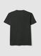 Grey mercerised pure cotton crew-neck T-shirt, regular fit_6