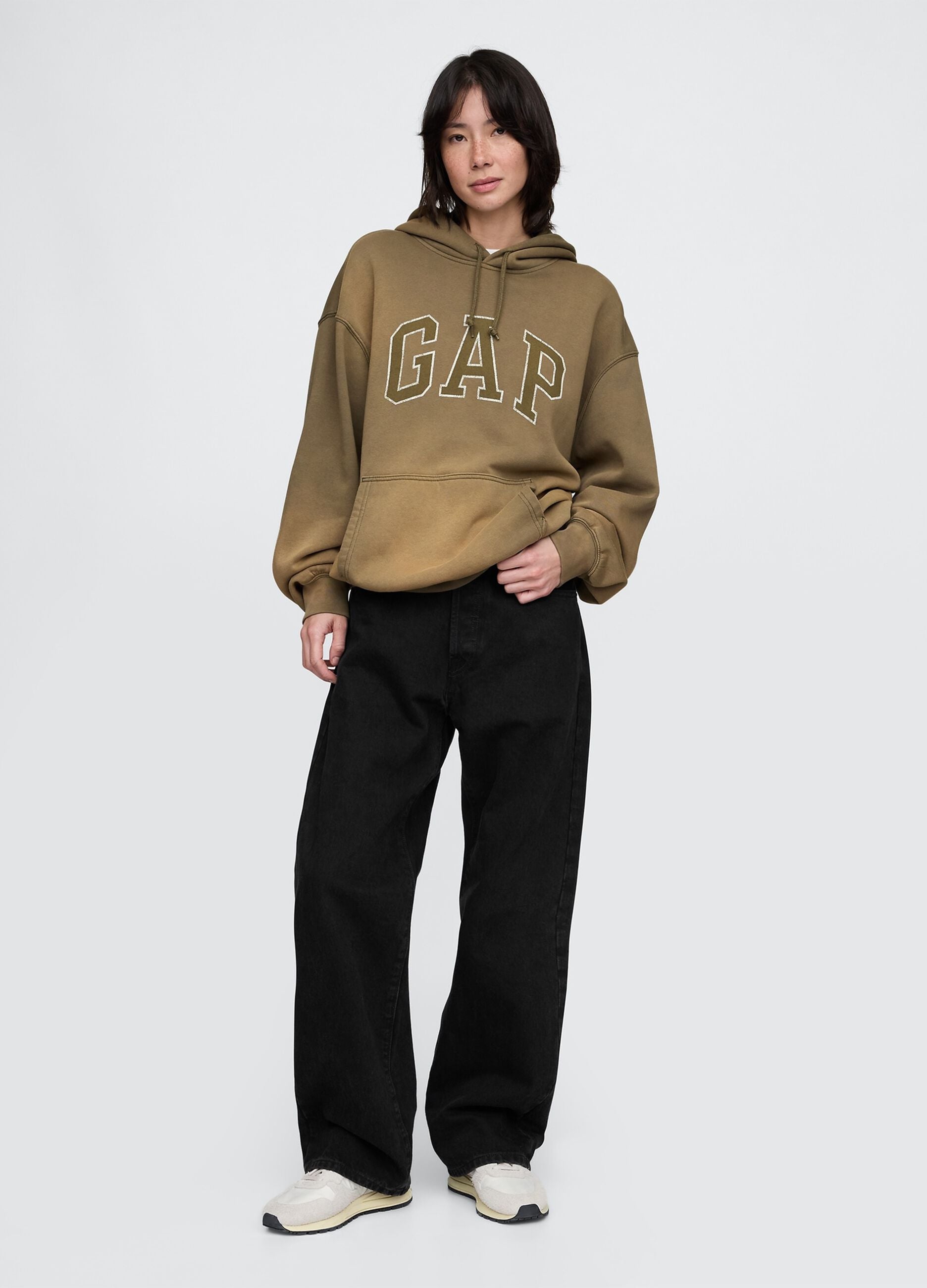 Brown Hooded Sweatshirt Gap