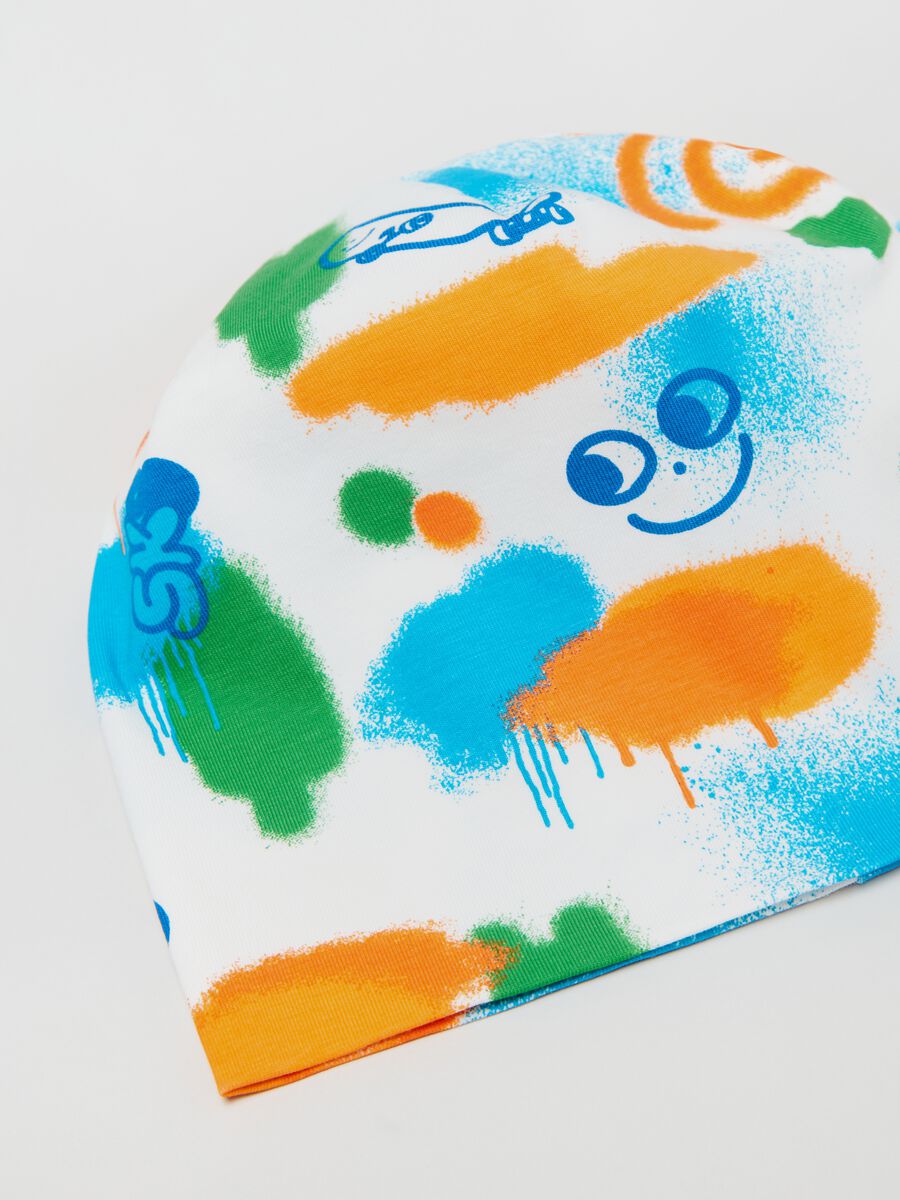 Jersey hat with skateboard print_2