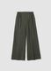 Gr&uuml;ne Wide-Leg-Hose aus elastischer Viskose_4